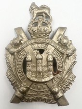 Genuine Edwardian KOSB Kings Own Scottish Borderers Cap Badge