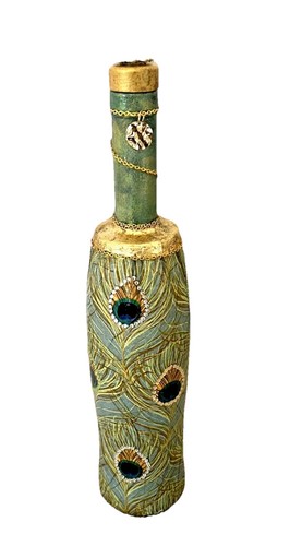 Handcrafted decorative bottle - handcrafted,