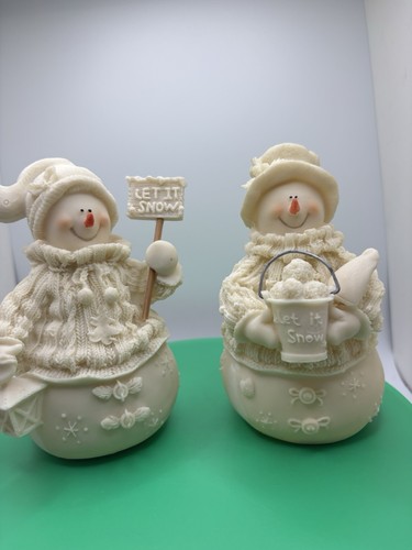 Vintage let snow snowman - it,