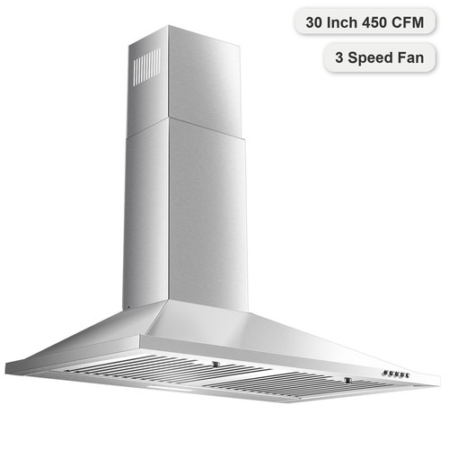 Range hood 30inch wall - range, mount