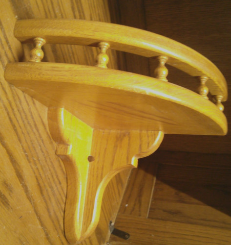 Solid wood corner wall - solid,