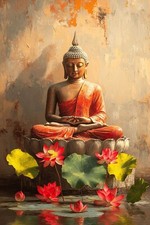 Buddha Canvas Picture Print