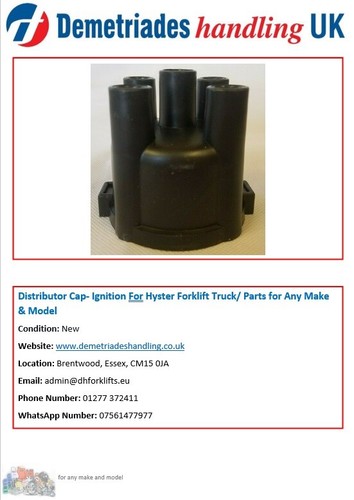 Distributor cap ignition for - distributor,