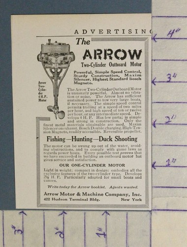 1916 arrow boat motor - 1916,