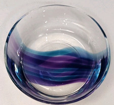 Studio Art Glass Ashtray Blue