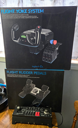 Logitech flight yoke - logitech,