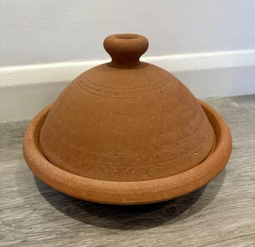 Terracotta tagine cooking pot - terracotta,