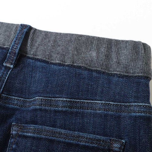 Waist rib straight pants - rib,