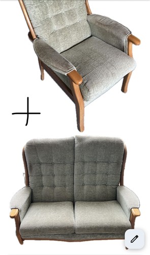 Double and single armchair - and,