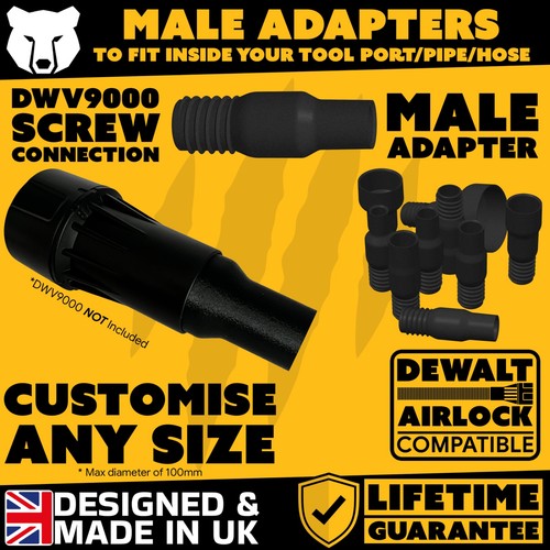 Male adapter dewalt airlock - male,