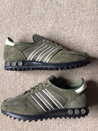 Adidas khaki suede trainers - khaki,