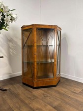 Art Deco Oak 1930s Display Cabinet