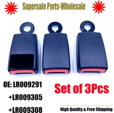 3* Rear Left Centre Right  Seat Belt Buckle Outer 2nd Row for Land Rover LR3 LR4