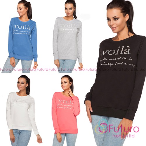 Womens sweat voilà print - womens,