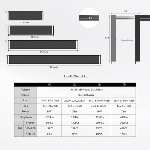 Aquarium full spectrum led - aquarium,