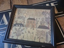 Reproduction antique sampler - reproduction,
