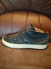 Nike SB Zoom Stefan Janoski Crafted Trainers Mid Top Black Suede Mens 8.5 RARE