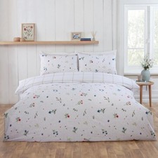Floral flannelette duvet - floral,