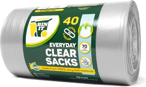 Bin clear large 70l - it,