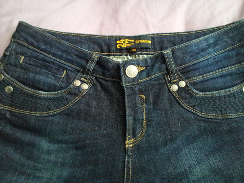 Straight denim jeans - denim,