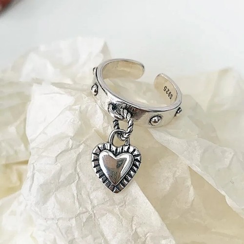 925 silver ring heart - 925,