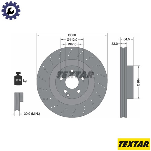 Brake disc 92176405 for - brake,