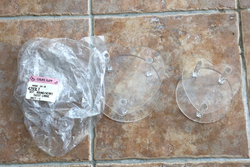 Clear plastic cake separators - plastic,