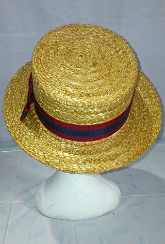Straw boater hat - ,
