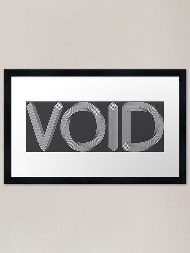 Void optical illusion - void, 3d