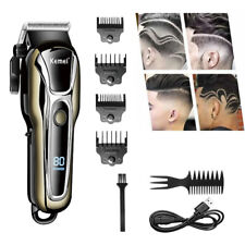 Professional Cordless Hair Clippers Trimmer Kit Men Cutting Machine Barber Salon