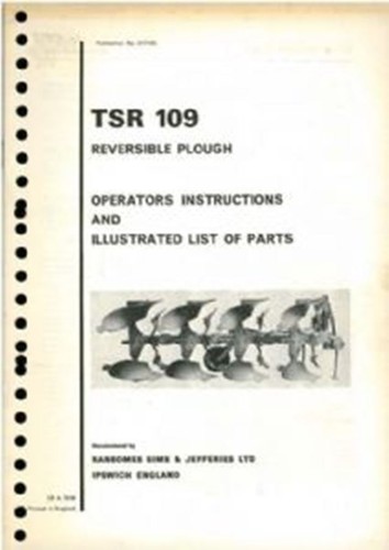 Ransomes reversible plough - ransomes,