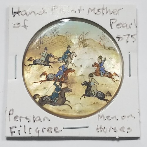 Hand painted mother - hand, pearl