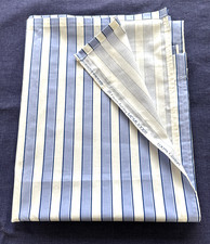 Laura Ashley vintage fabric 1983 Cricket Stripe blue 1.4m x 1.2m (1.5 yds) hem