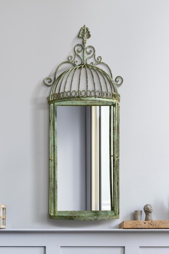 Mirroroutlet large rustic - large,