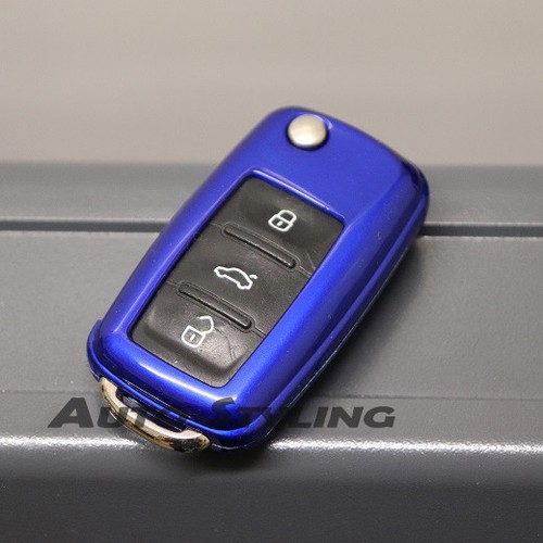 Gloss blue key cover case - cover,