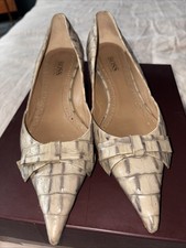 Vintage Snakeskin Kitten Heels