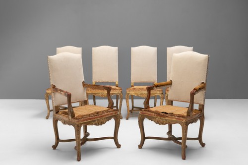 Set six gilded french - set,
