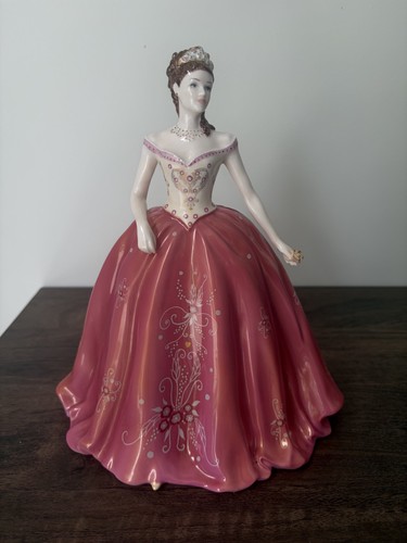Coalport valentine ball lady - valentine,