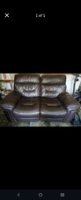 X2 Two Seater Brown Leather