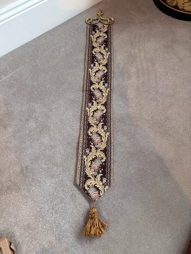 Vinatge tapestry bell pull - vinatge,