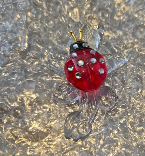Glass lady bird - on,