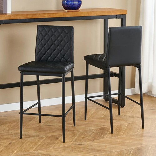 Set leather bar stools - set,