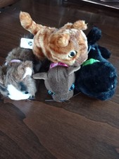 The Cat Artist Collection Small Soft Plush Cats x 4 Bundle