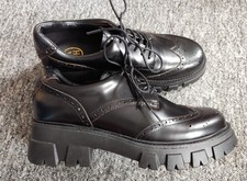 Ash black genuine leather