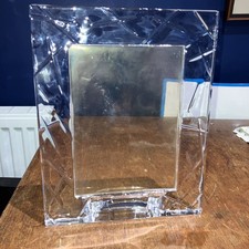 Royal Doulton Saturn  Lead Crystal photo frame 5”x7”freestanding