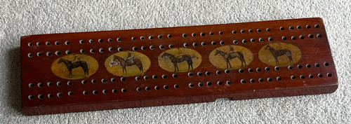 Antique cribbage board - board, with