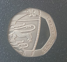 2013 PROOF 20p Shield Twenty