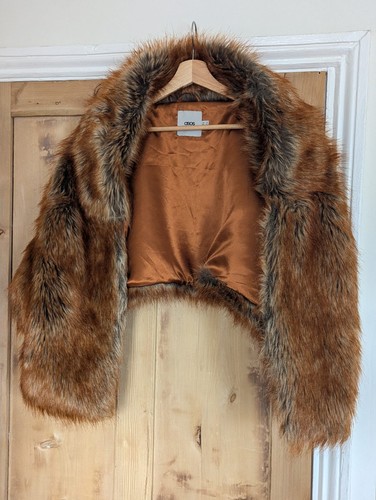 Asos faux fur stole cape - fur,