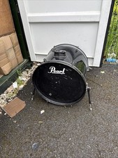 Free P&P.  22”. 22x16” Bass Drum. 22. Black Finish. Tiger