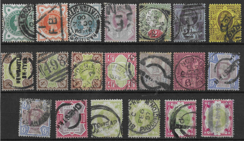 1887 1900 jubilee issues - gb,